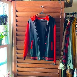 Red and Black Varsity Jacket
